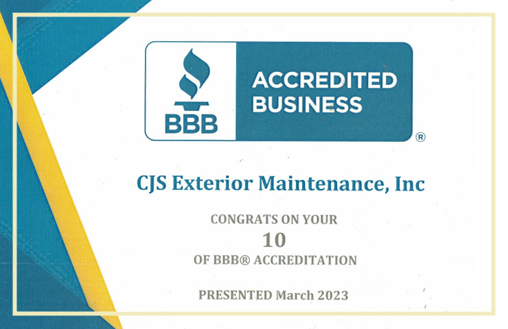 BBB 10 years Accreditation